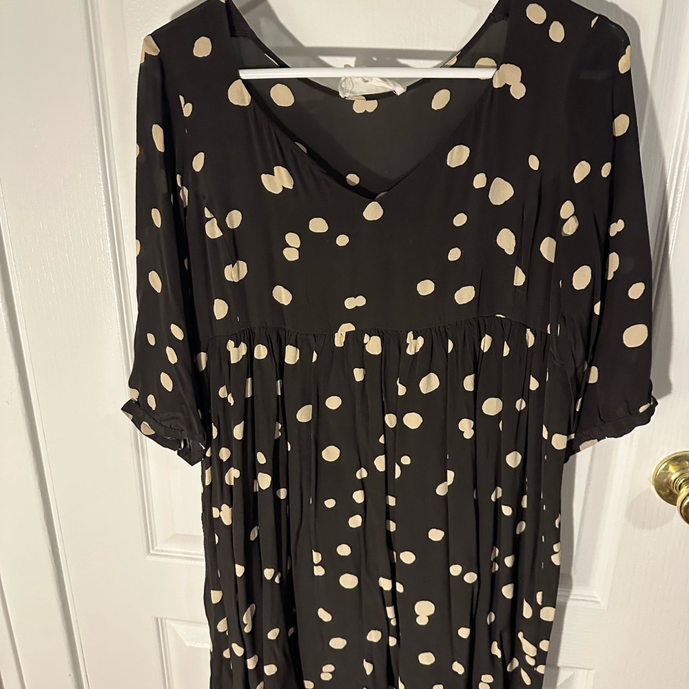 Ba&sh silk polka dot dress